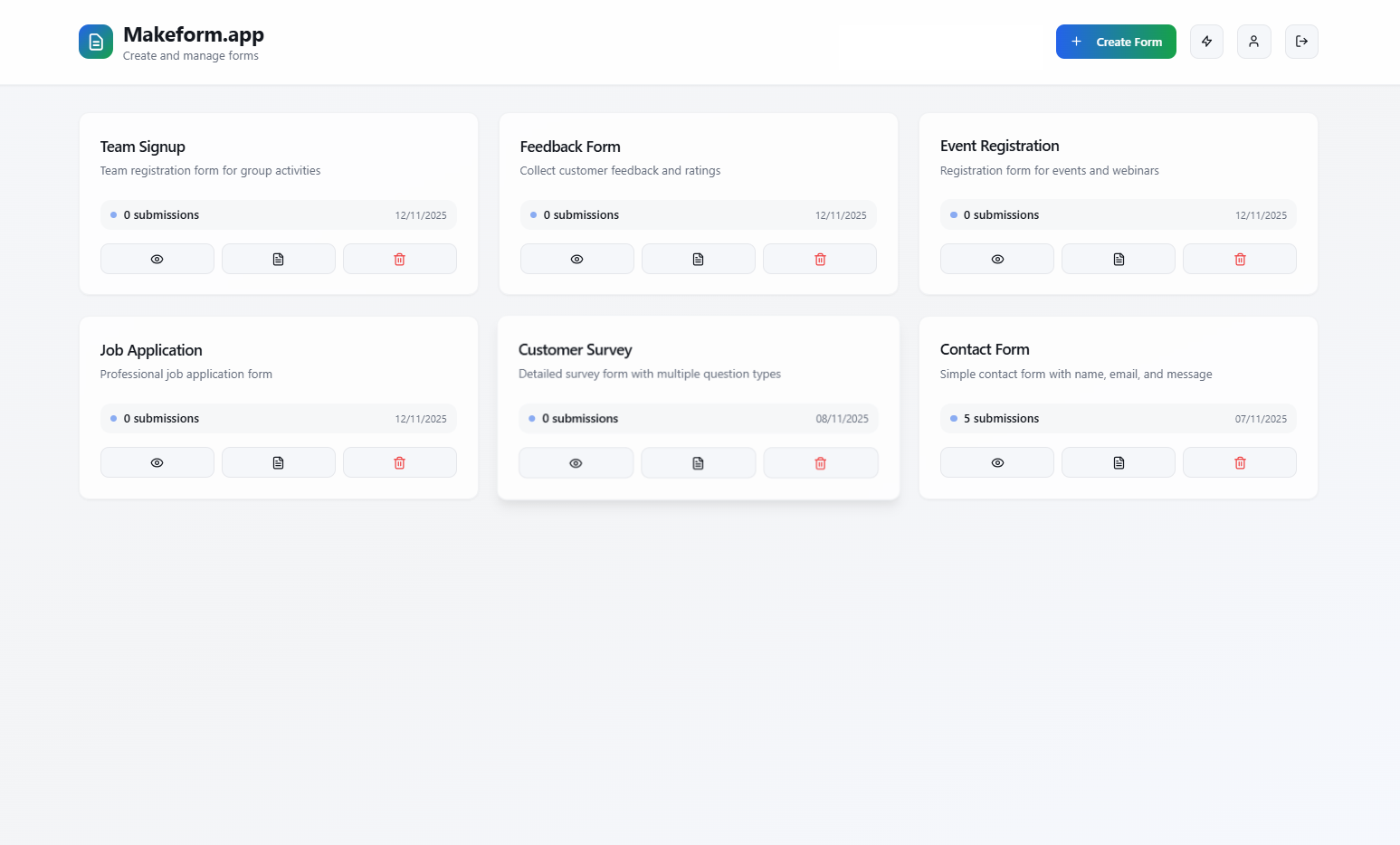 Makeform.app gallery image