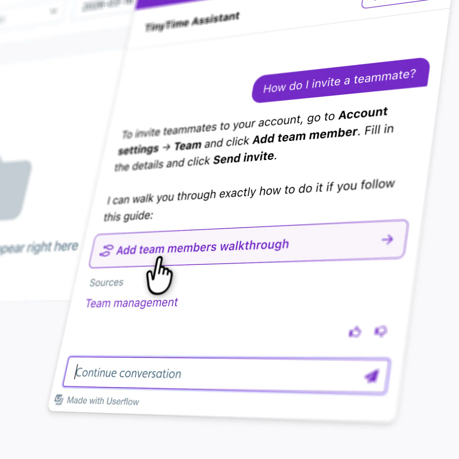 FlowAI Adoption Agent by Userflow 제품 배너