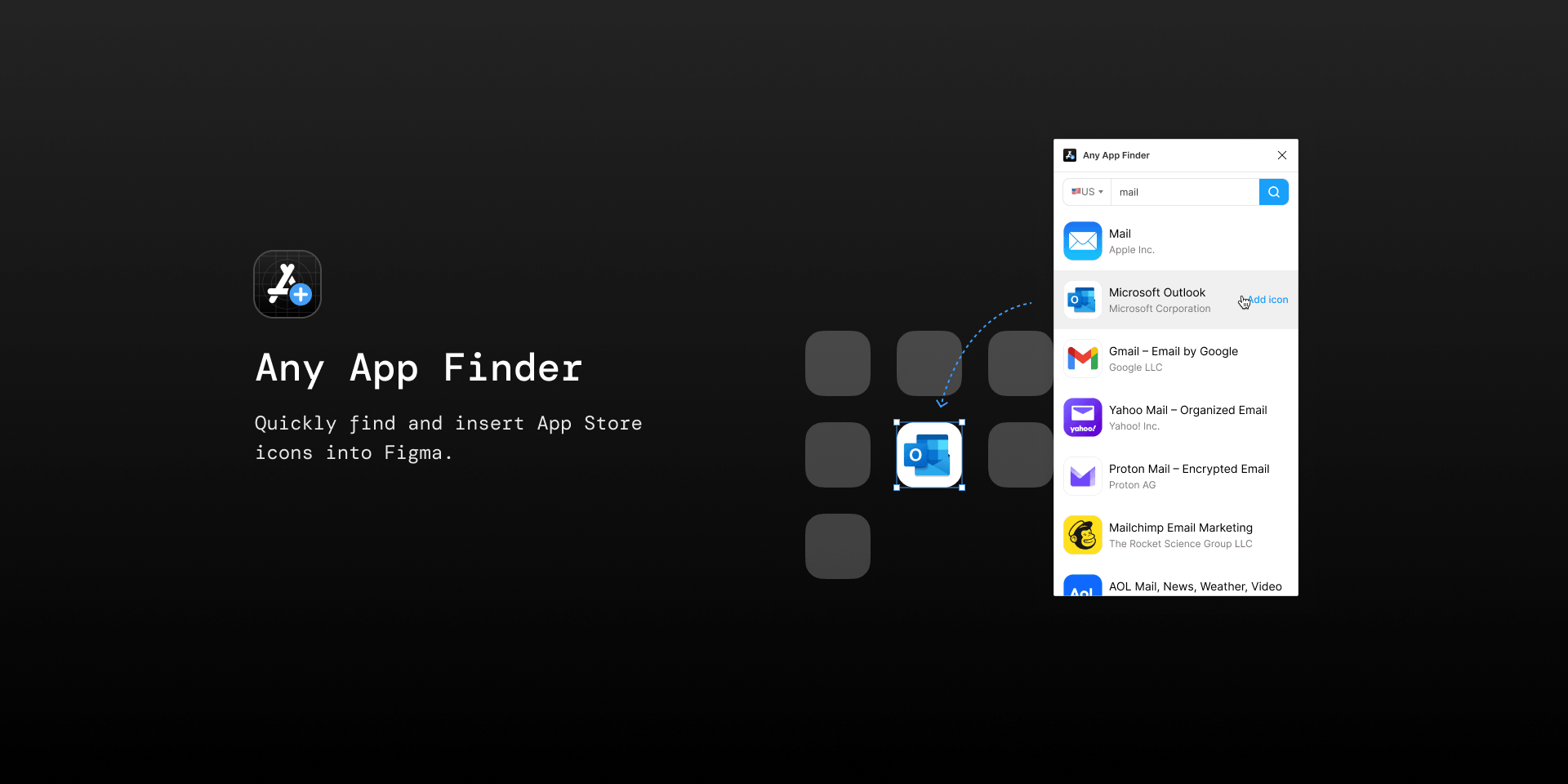 Herhangi bir uygulama bulucu - App Store simgelerini eklemek için bir Figma eklentisi. medya 1