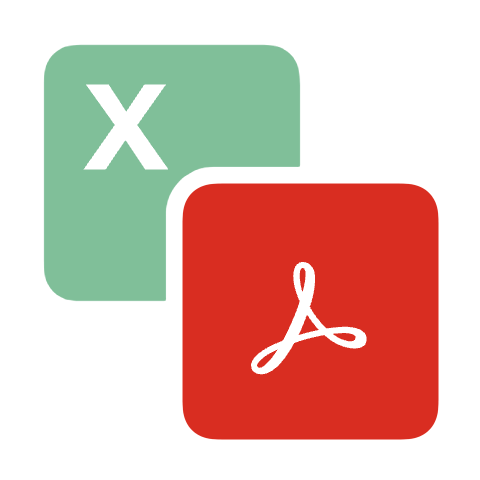 Excel to PDF logo