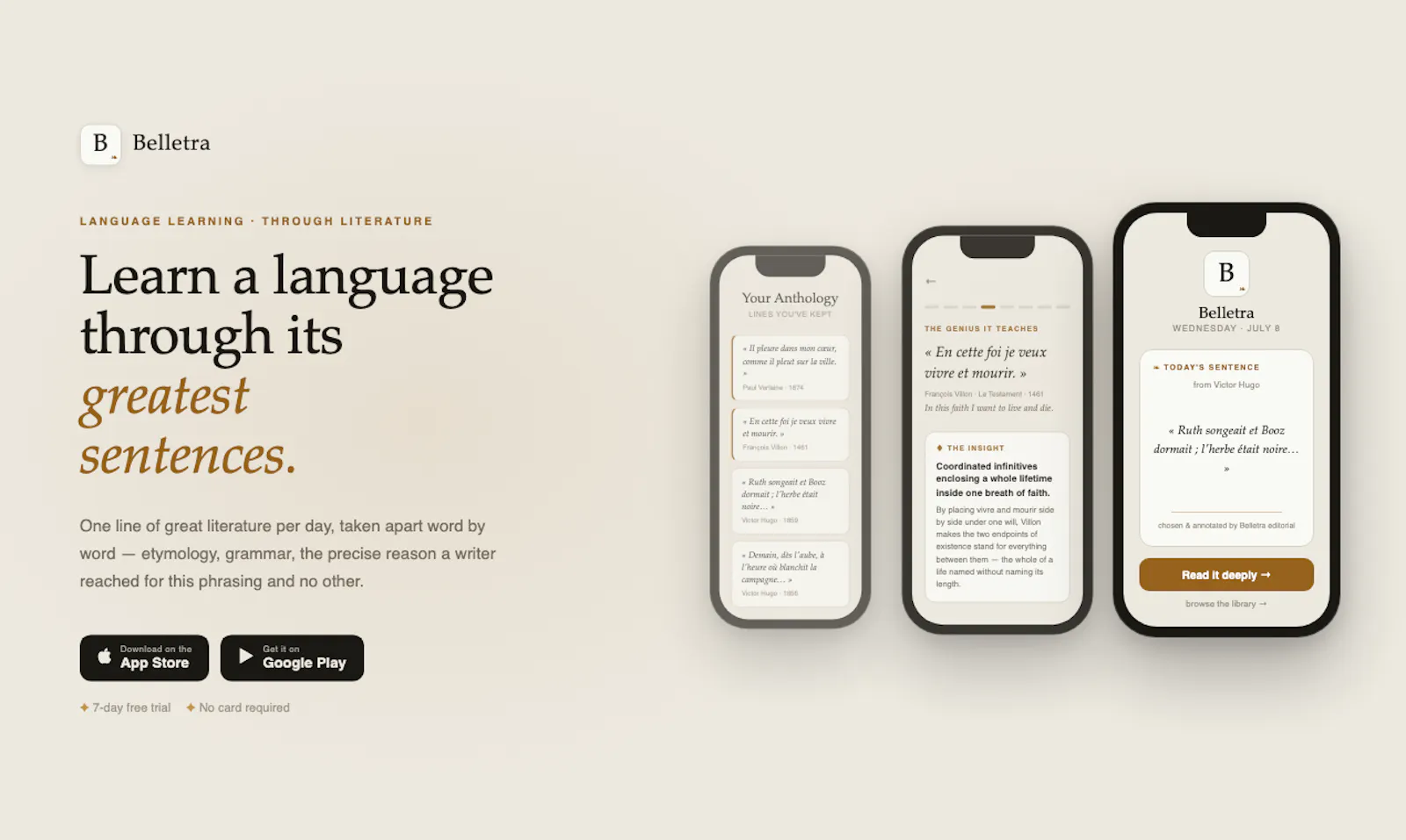 Belletra screenshot 2