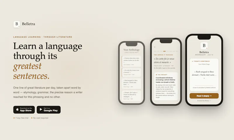 Belletra screenshot 2