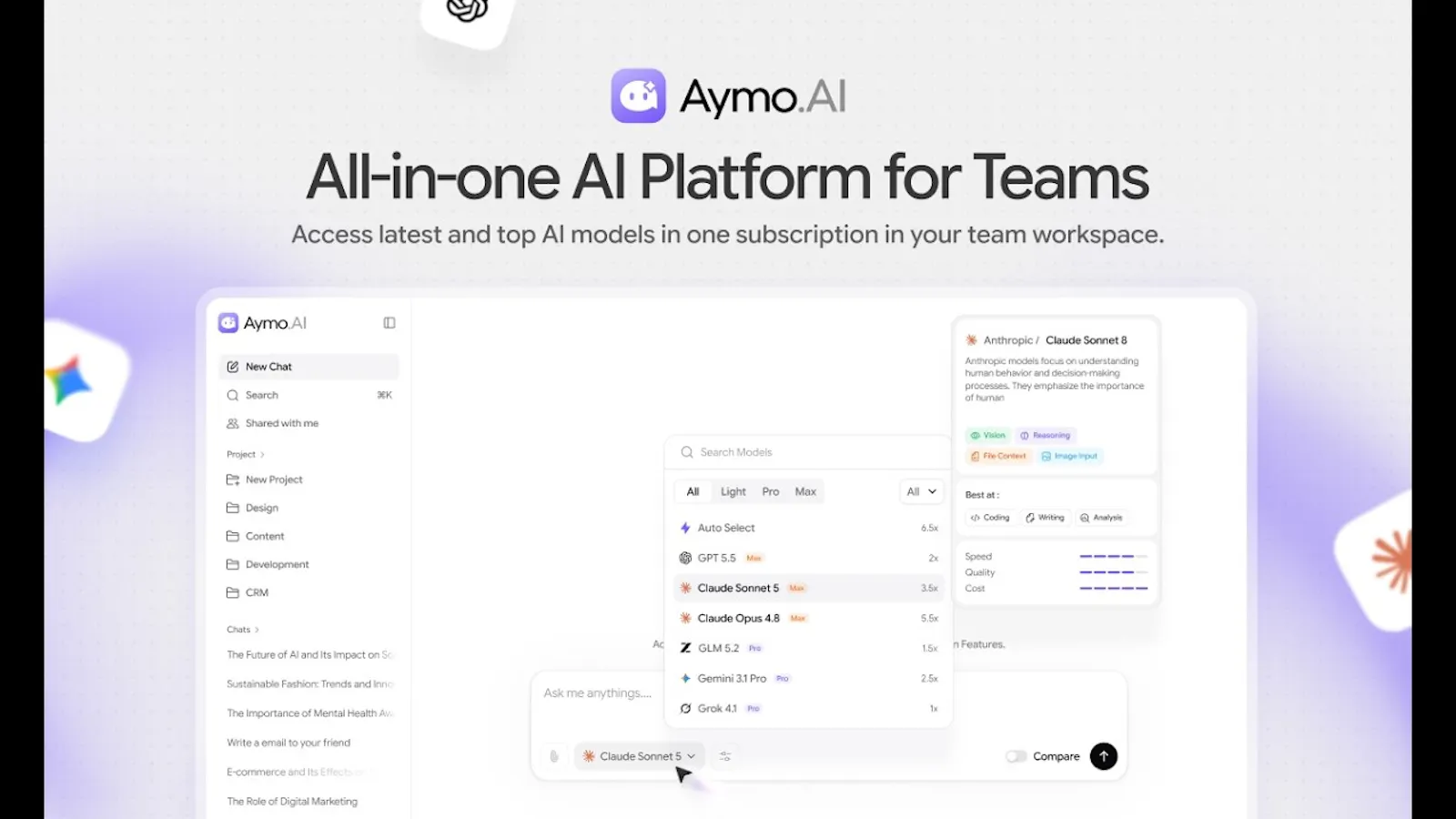 Aymo AI screenshot 1 (video preview)