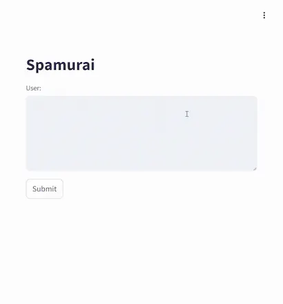 Spamurai - Spam text detection model gallery image
