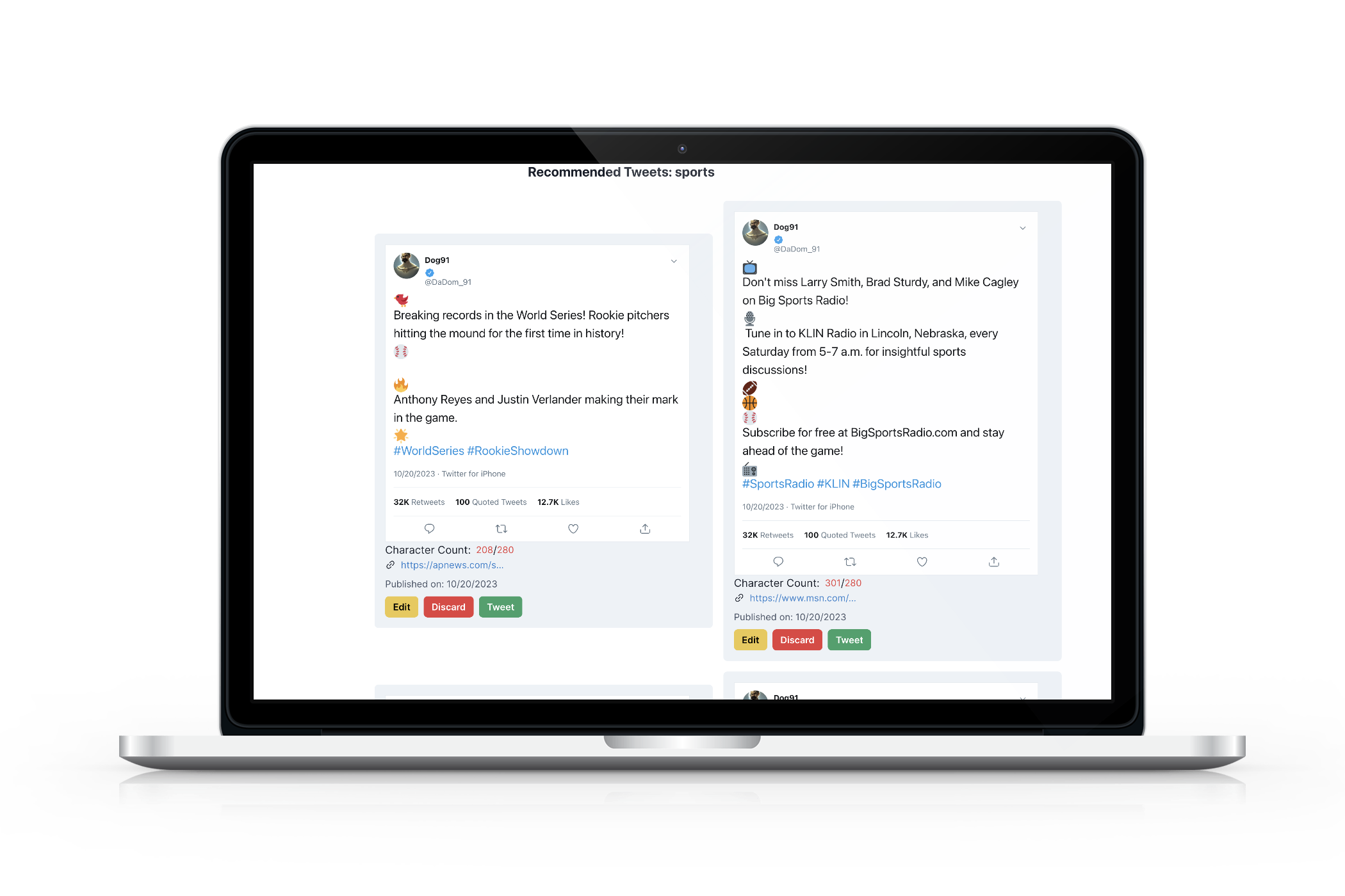 Media Xu hướng tweet - Tạo các tweet virus về các chủ đề xu hướng chỉ bằng một cú nhấp chuột 1