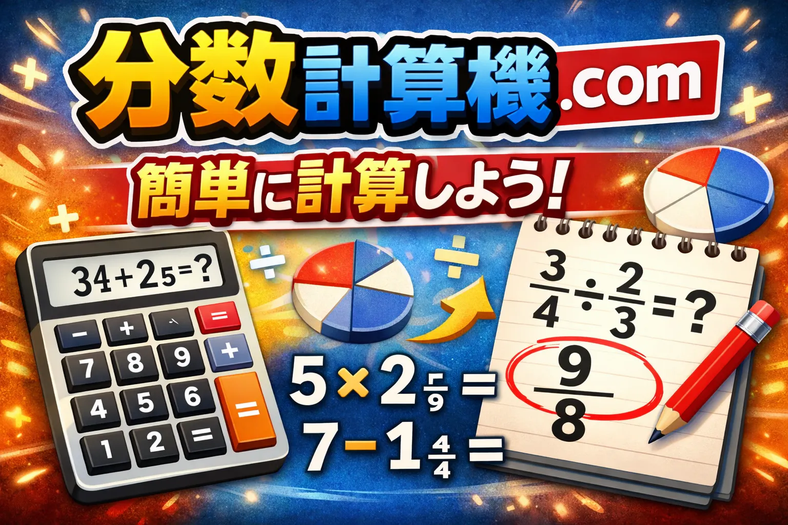 分数計算機 제품 배너