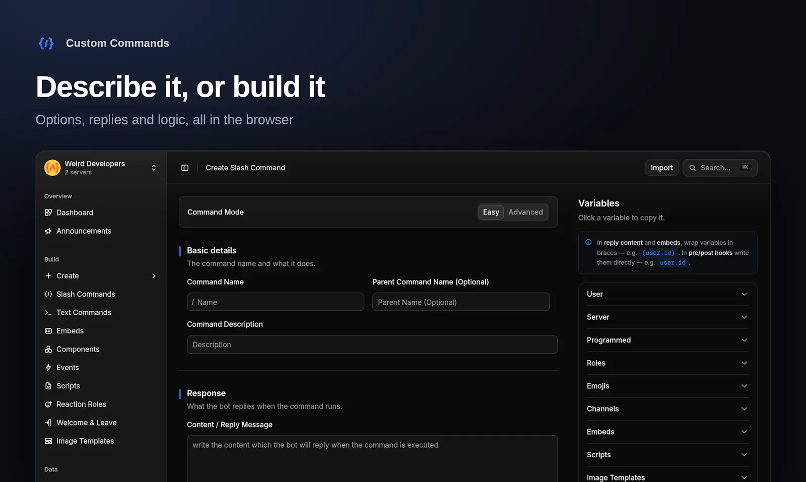 Custom Commands screenshot 7