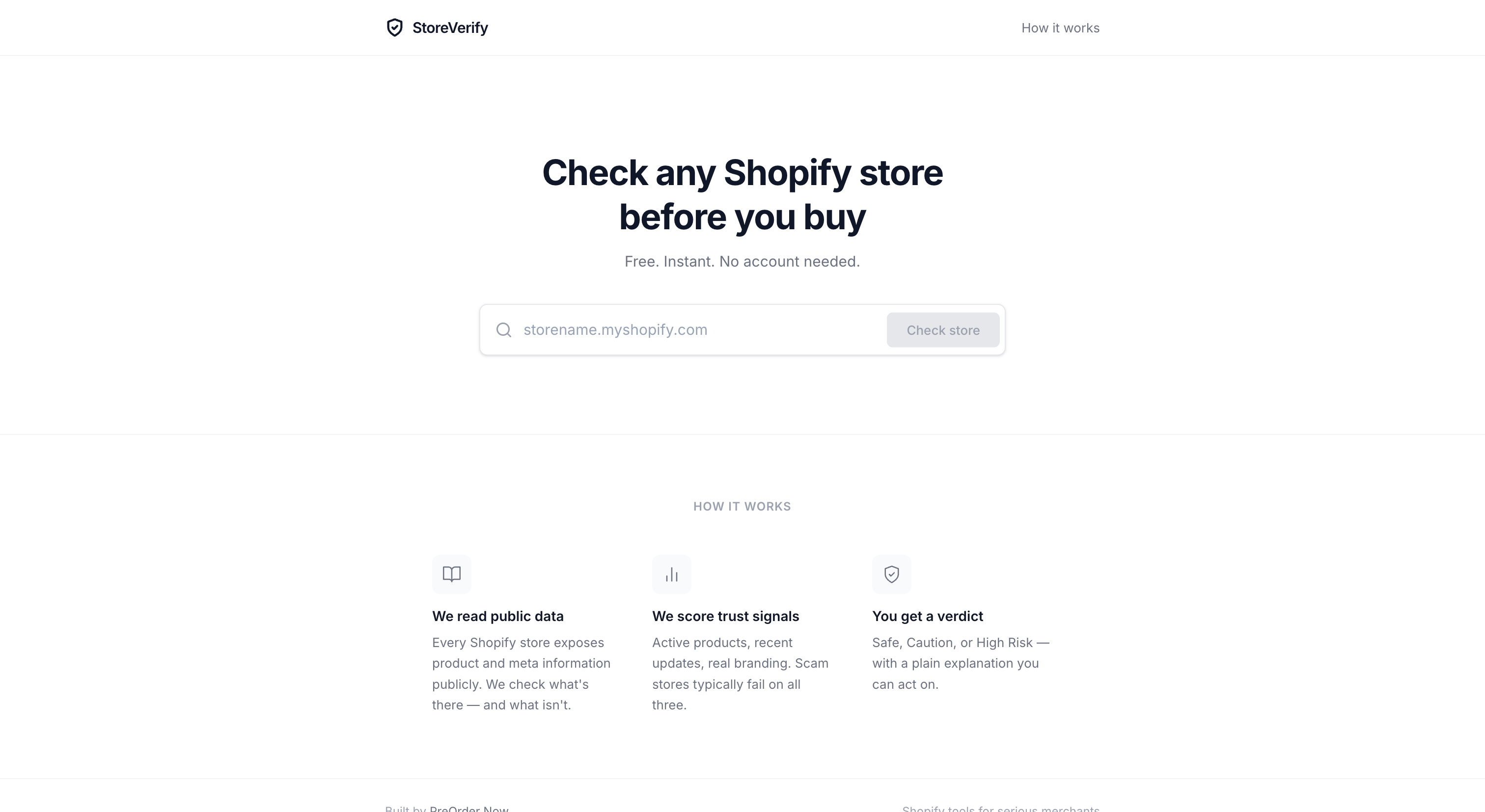 StoreVerify — Legit Shopify Store Check. gallery image