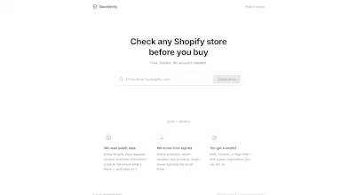 StoreVerify — Legit Shopify Store Check. gallery image