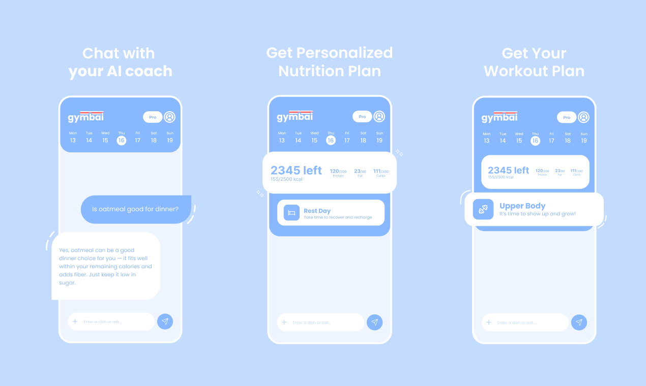 Média Gymbai - Votre entraîneur et tracker de gym AI - Plan d'entraînement personnalisé, chat IA et tracker Macros. 2