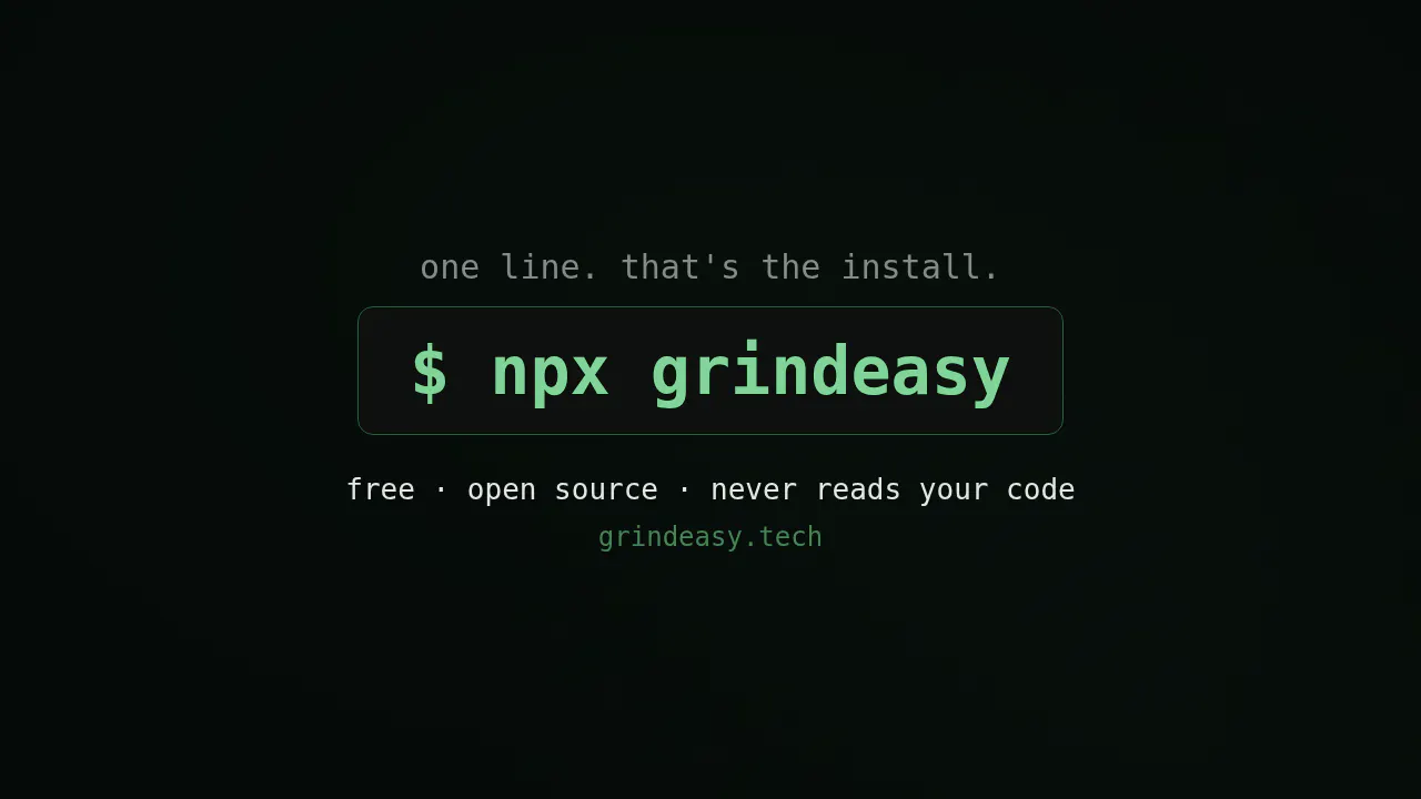 grindeasy · see what you're coding with gallery image