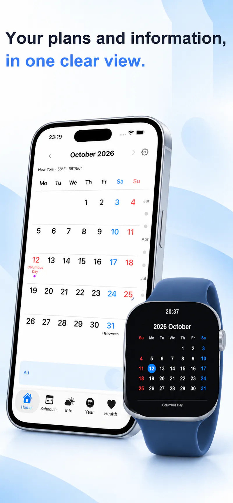 CalView Calendar screenshot 1