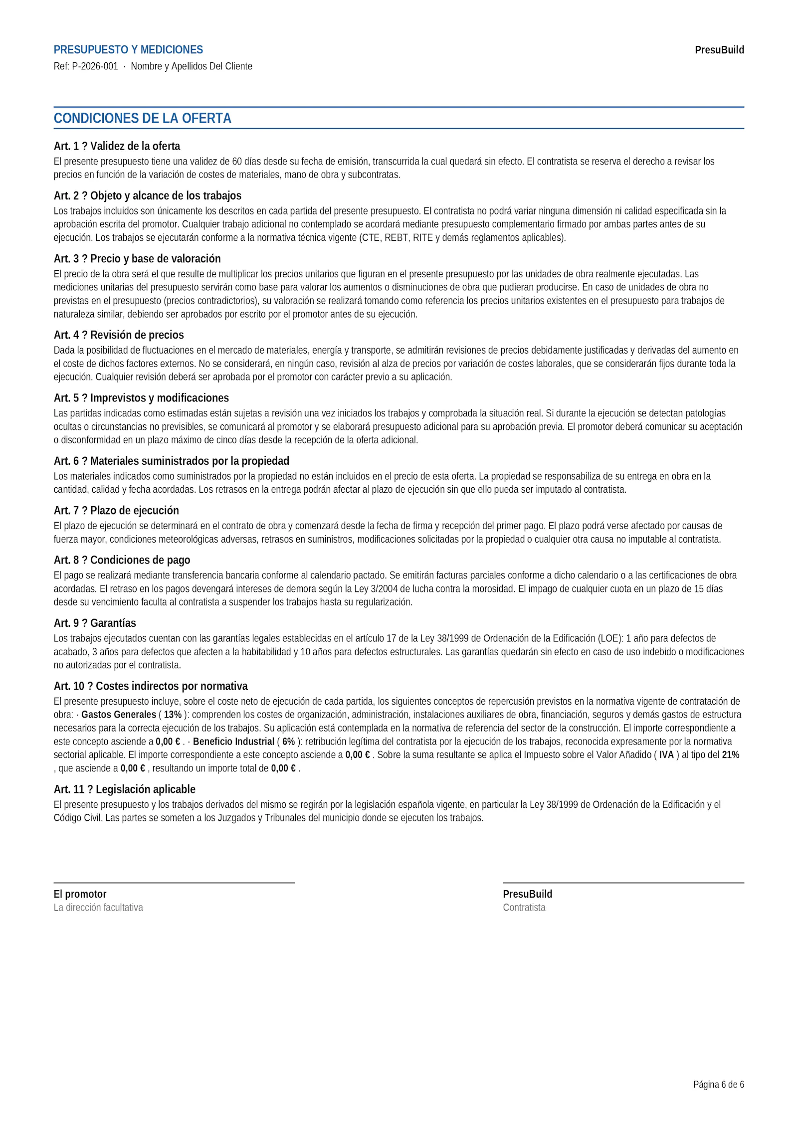 PresuBuild screenshot 7