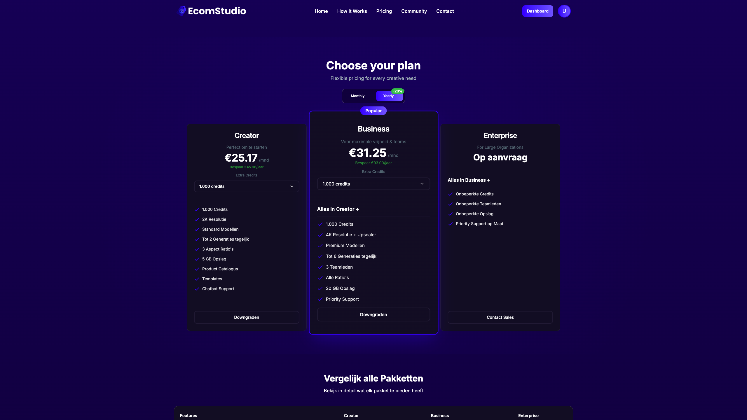 EcomStudio - Screenshot 2 showing product features and functionality