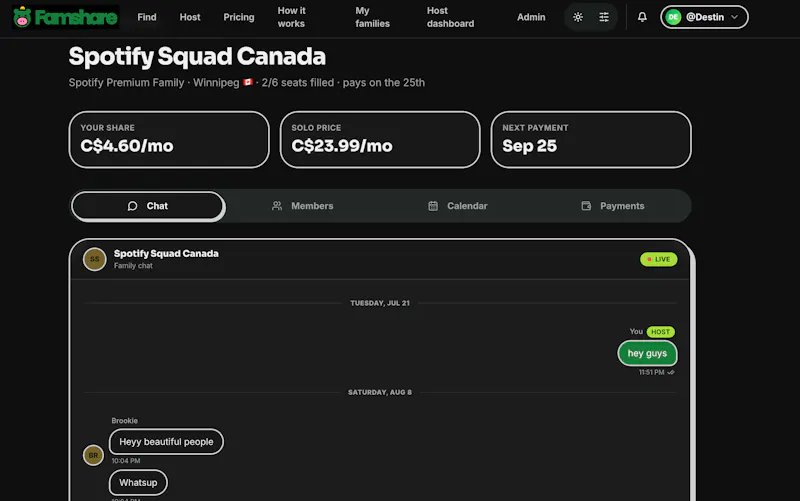 Famshare screenshot 5