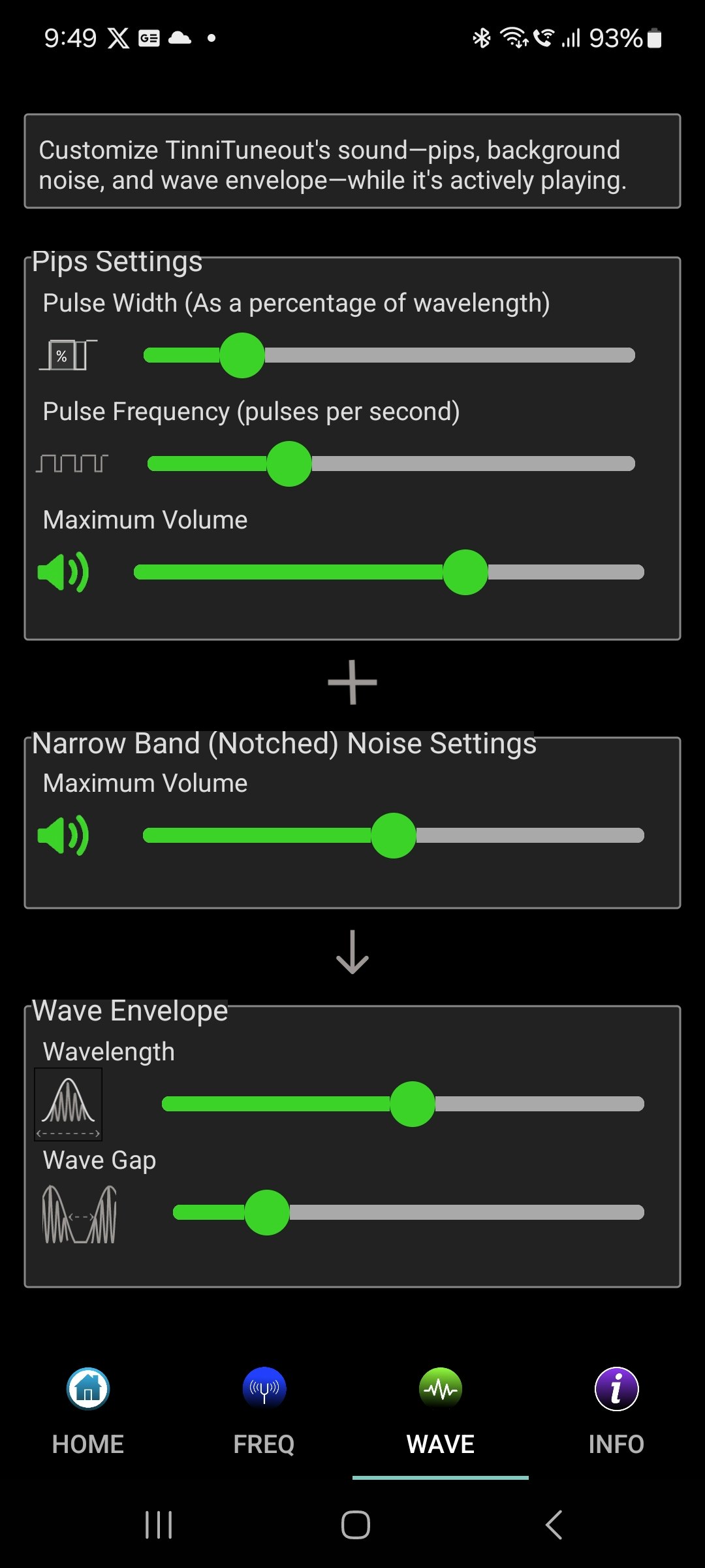 TinniTuneout - Screenshot 4 showing product features and functionality