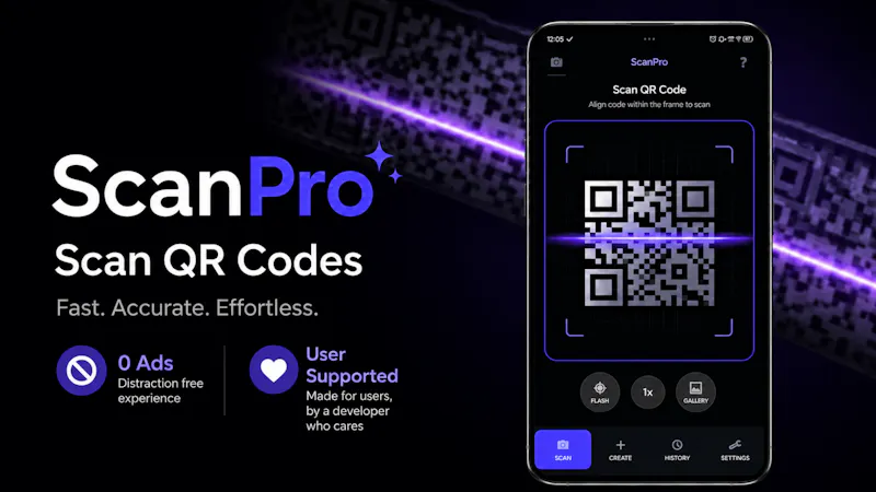 ScanPro: QR Scanner & Creator screenshot 1