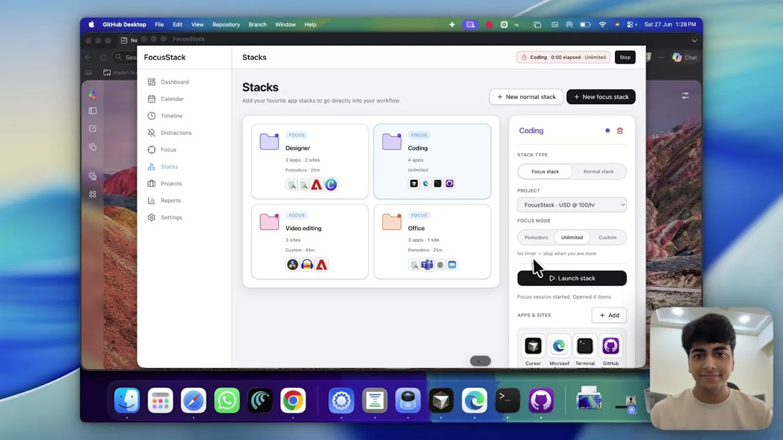 FocusStack screenshot 1 (video preview)