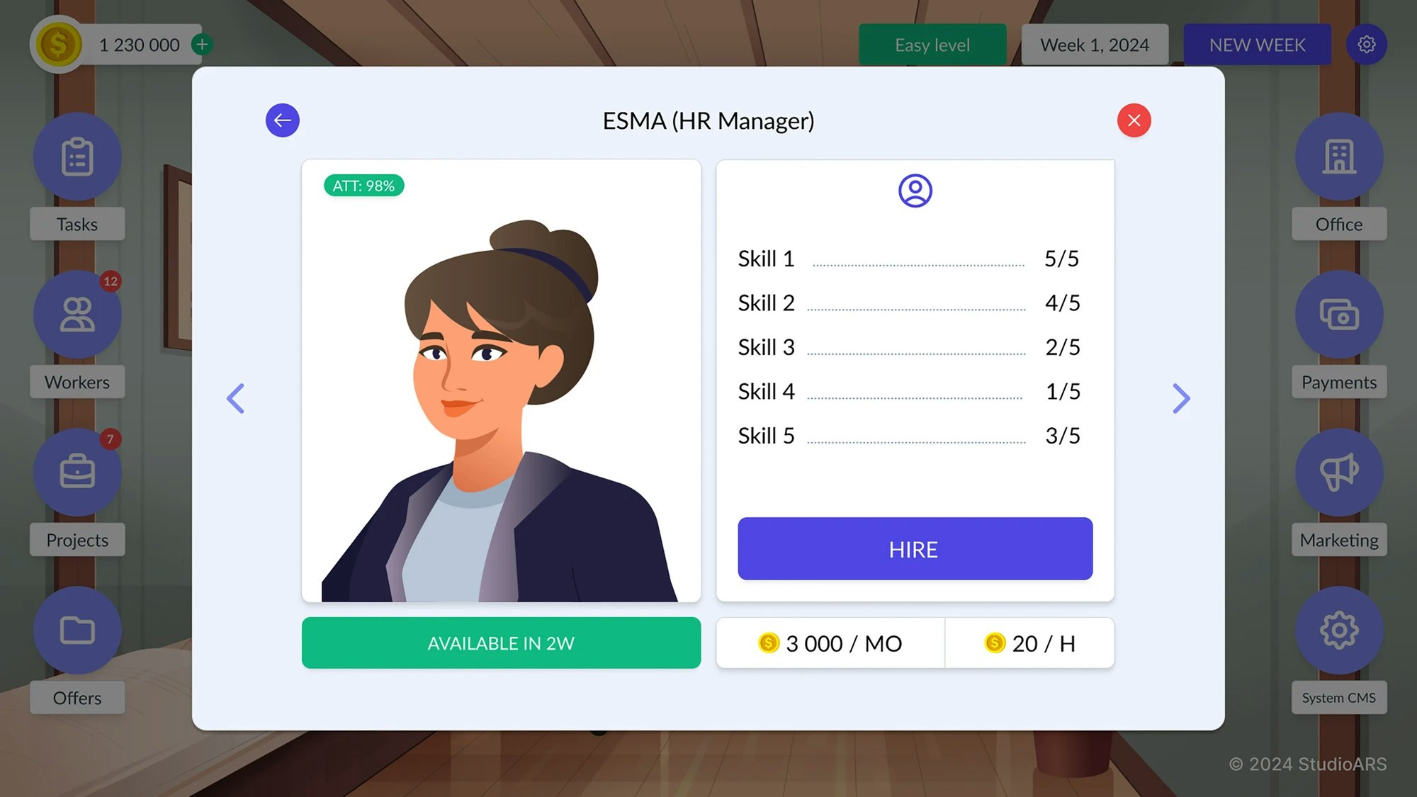 Software Agency Tycoon - Screenshot 2 showing product features and functionality