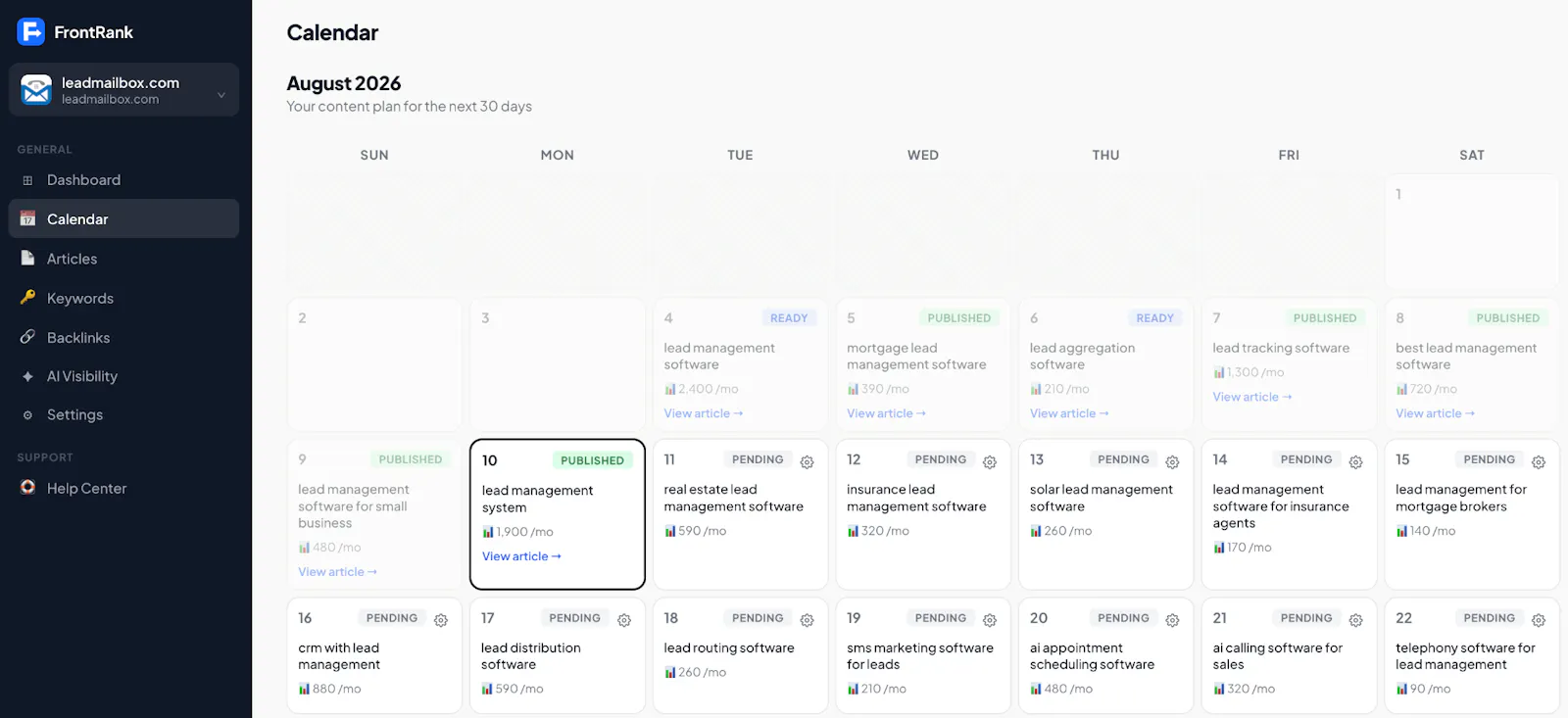 FrontRank screenshot 3