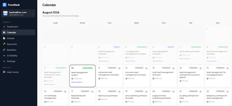 FrontRank screenshot 3