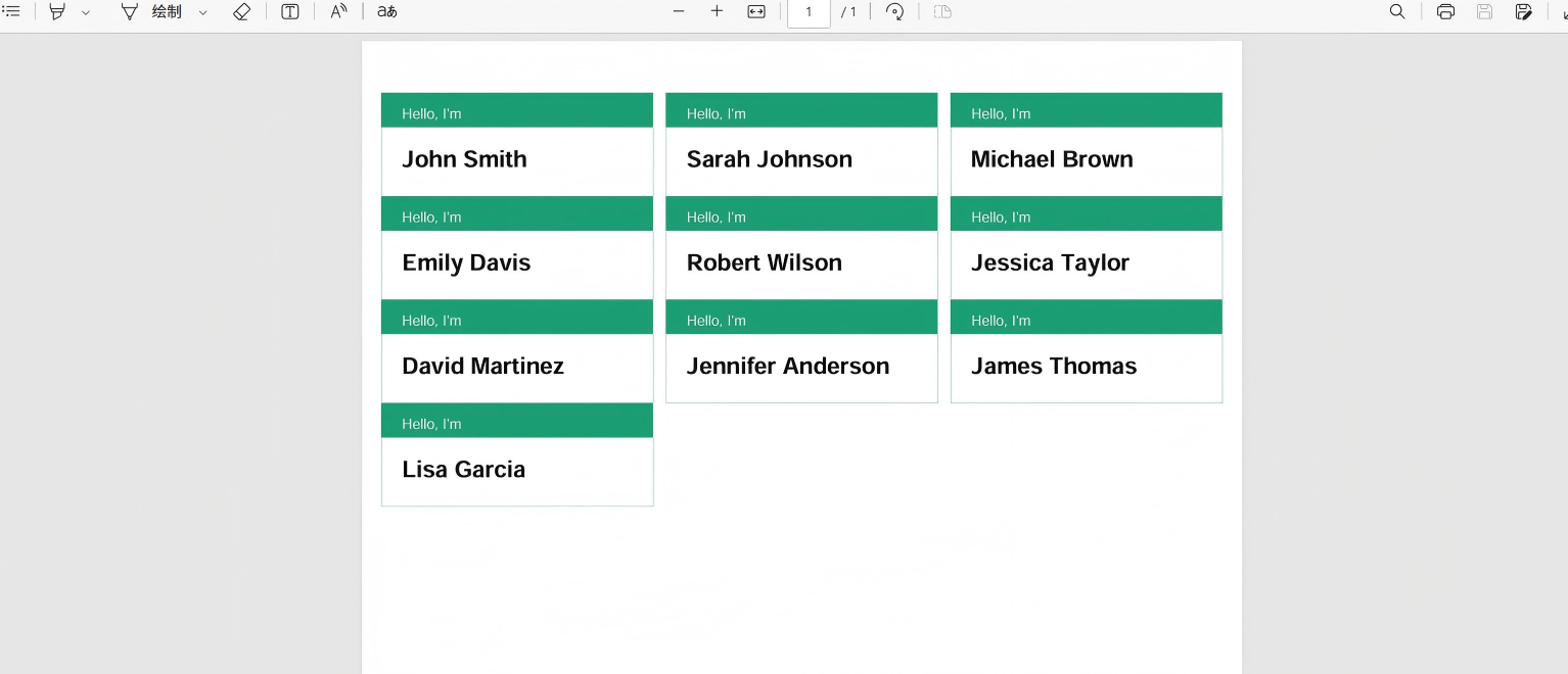 Name Tag Generator gallery image