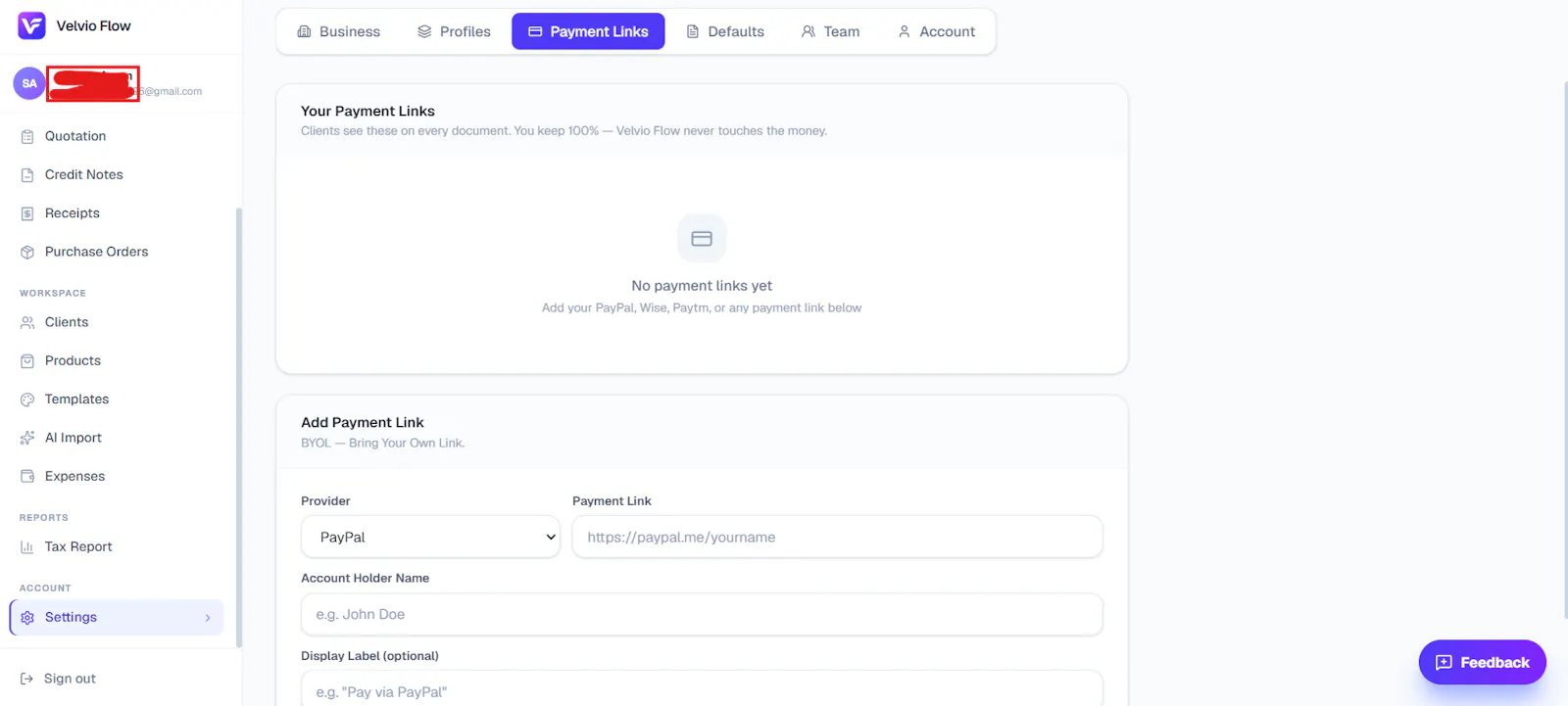 Velvio Flow — Professional Invoicing screenshot 8