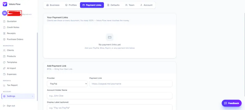 Velvio Flow — Professional Invoicing screenshot 8