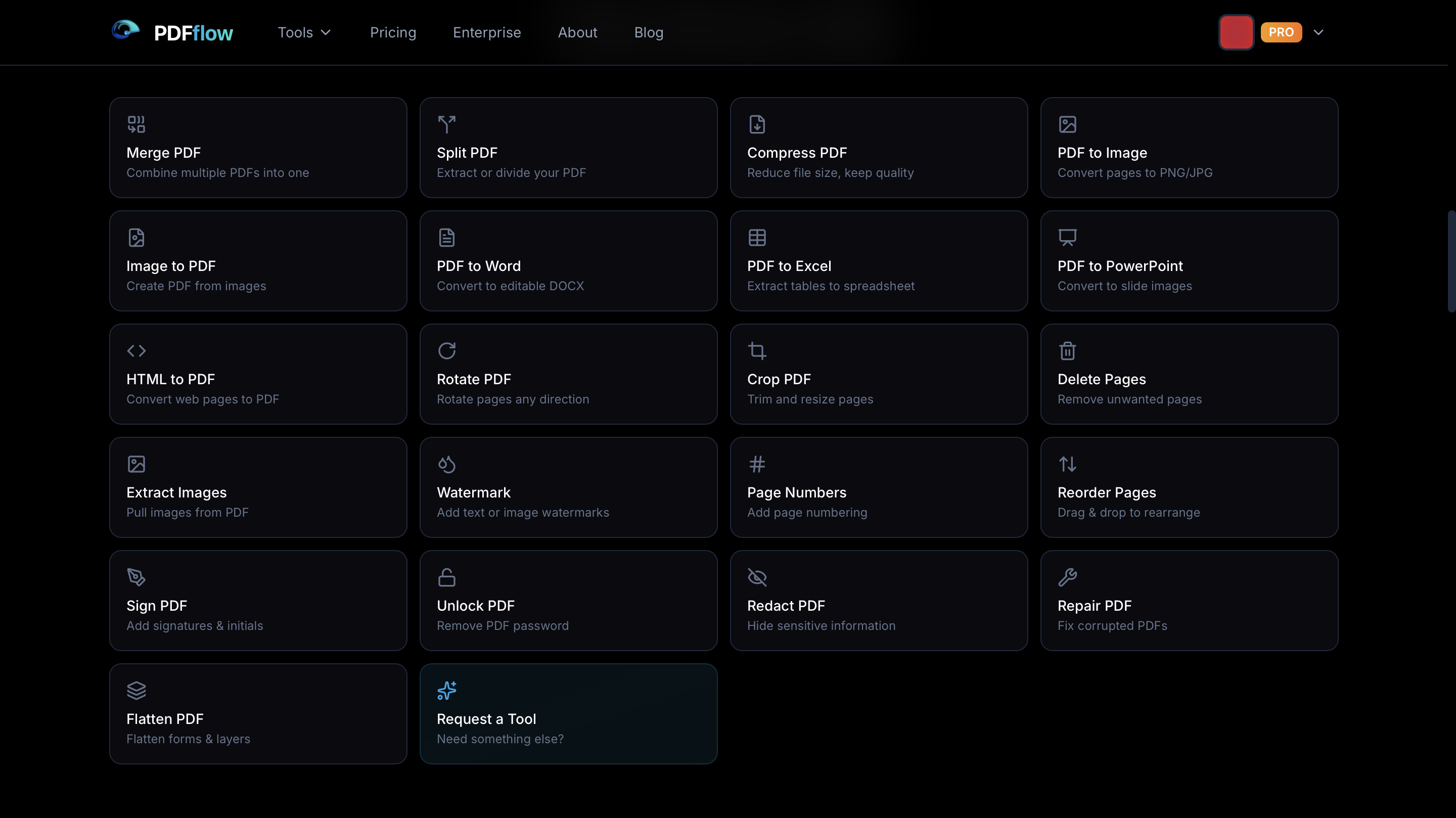 PDFflow - Screenshot 2 showing product features and functionality