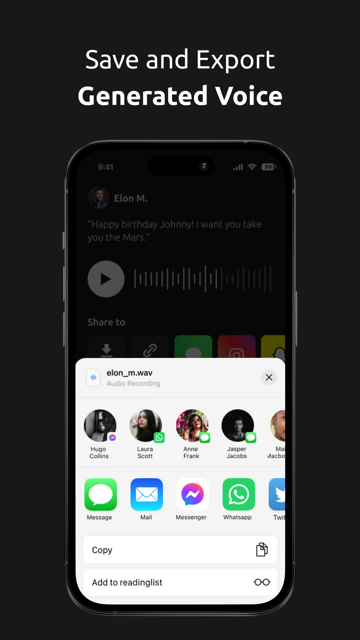 Celebrity Voice Changer AI gallery image