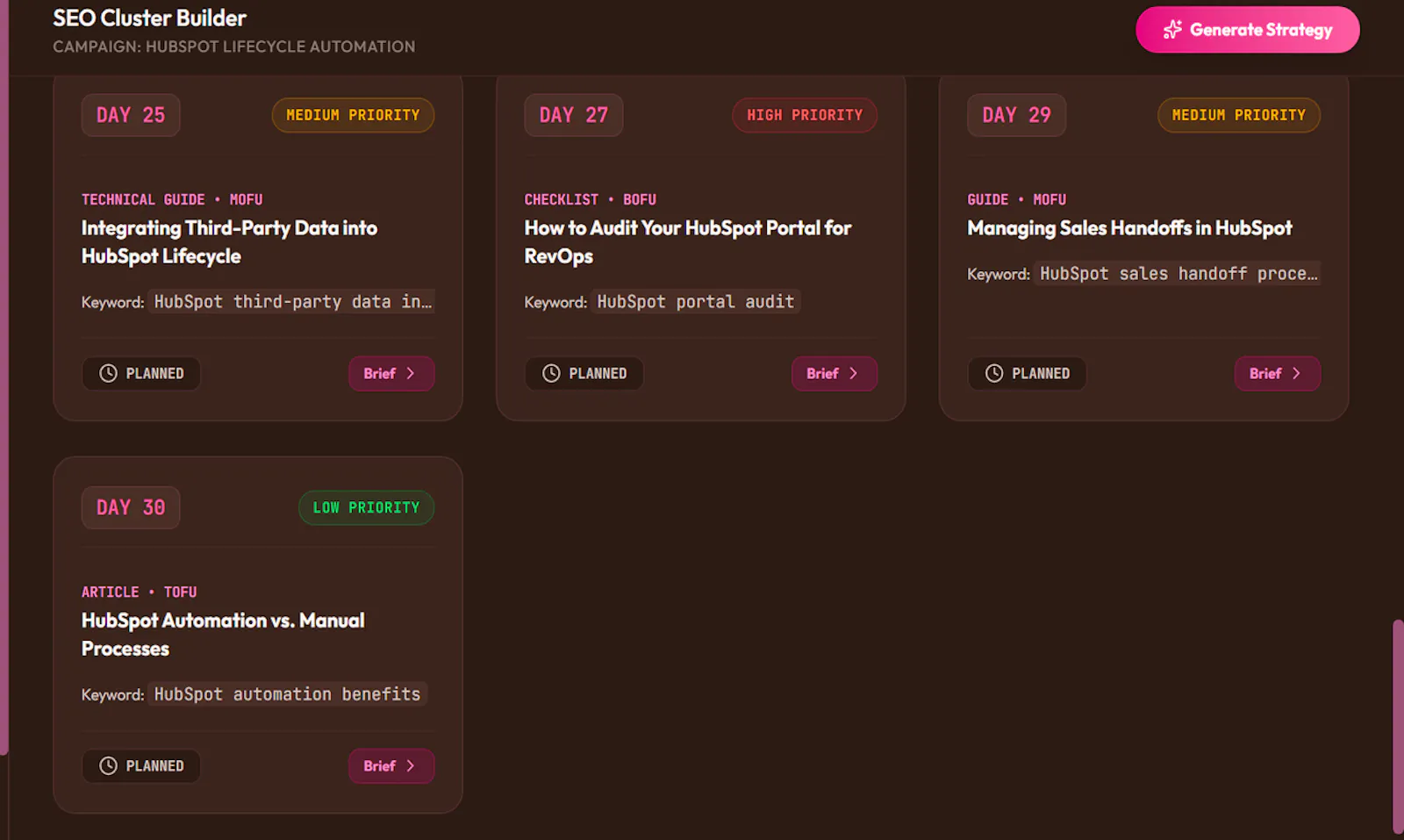 AI SEO Cluster Builder screenshot 4