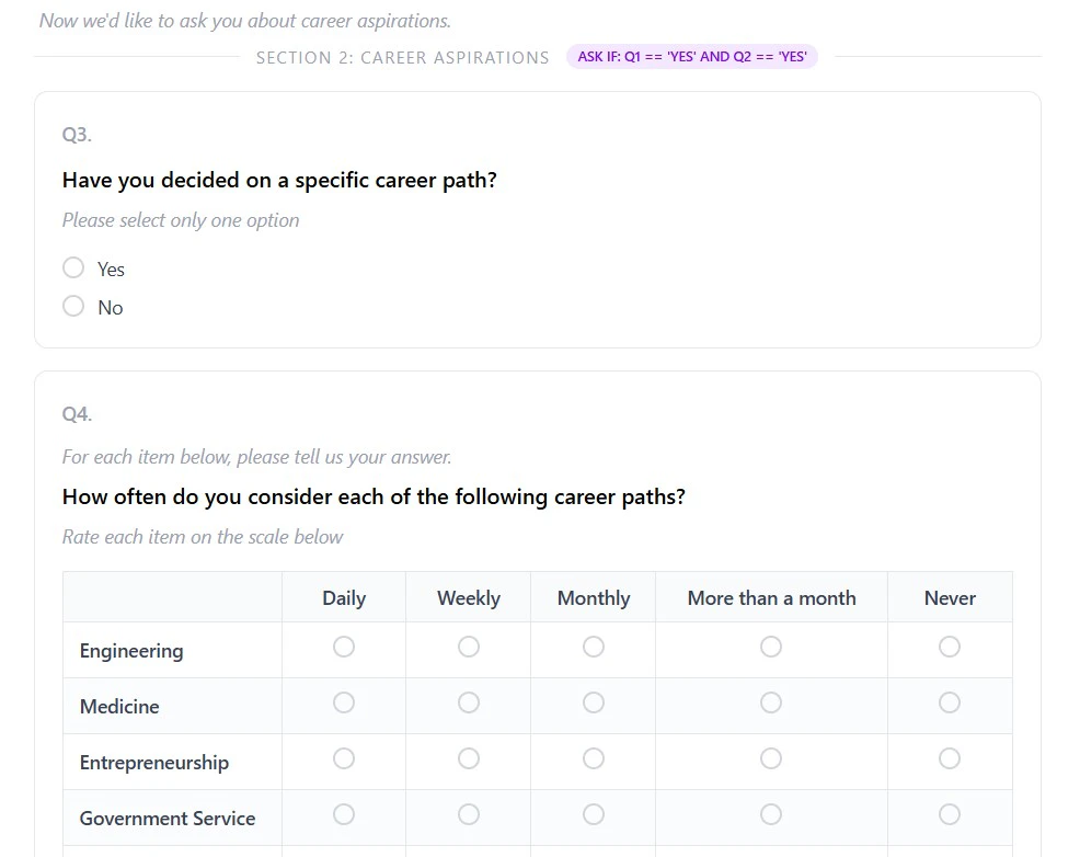 Survey Copilot screenshot 2