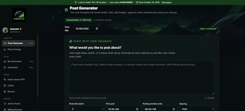 XMetrix screenshot 3