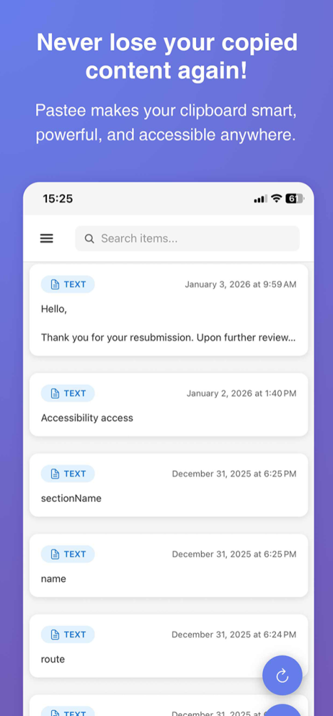 Pastee - Screenshot 3 showing product features and functionality