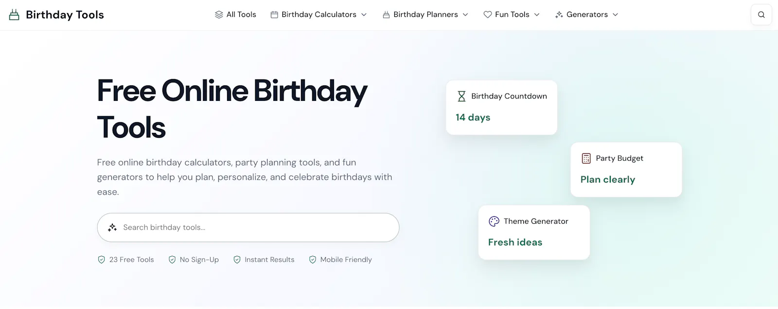 Birthday Tools screenshot 1