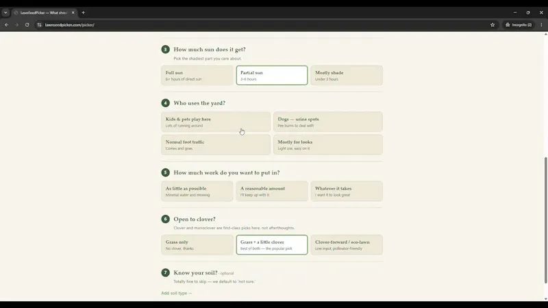 LawnSeedPicker screenshot 1 (video preview)