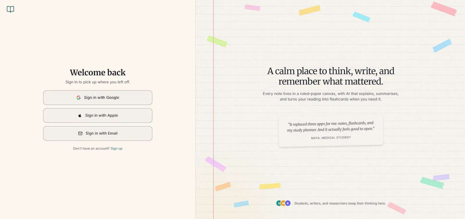 Notespace screenshot 2