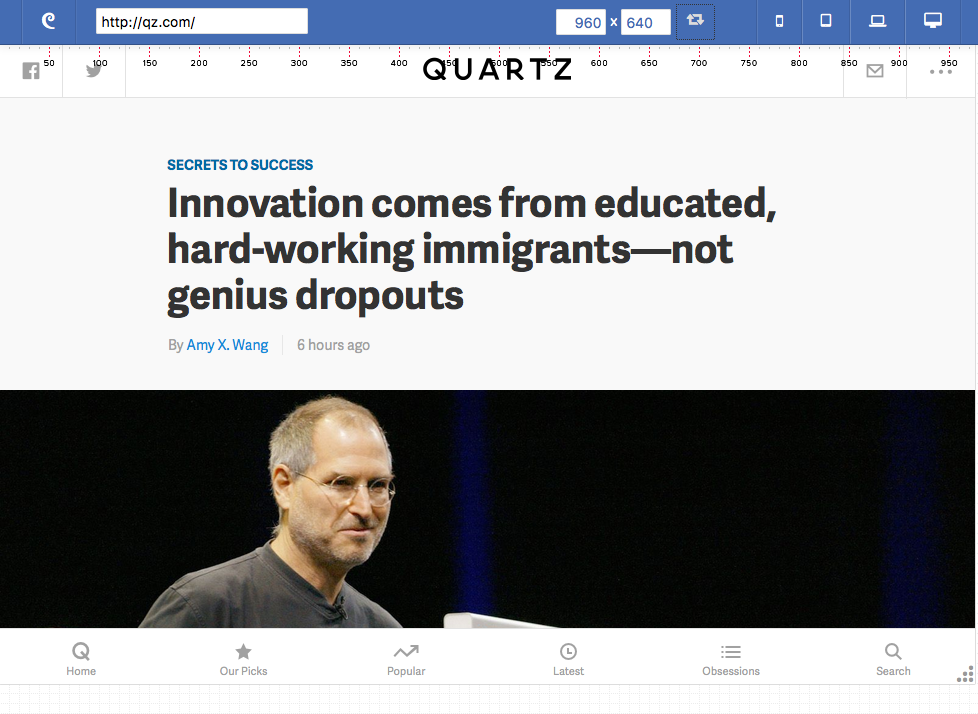 Responsive Web Design Testing Tool by Designmodo