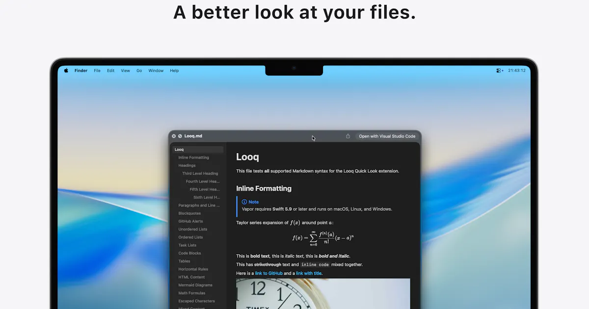 Looq: Preview Files