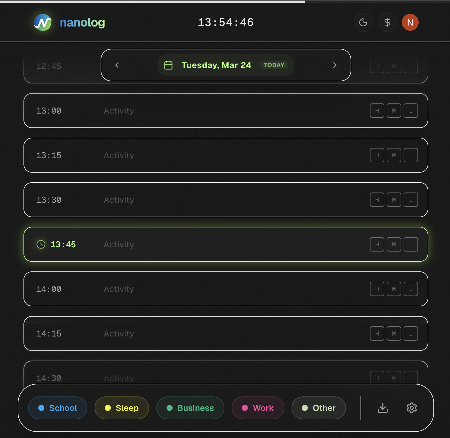 nanolog gallery image