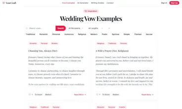 VowCraft: Unique Wedding Vow Inspiration gallery image