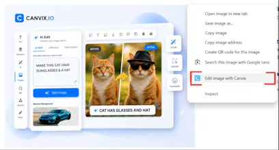 Edit Image with Canvix Chrome Extention gallery image