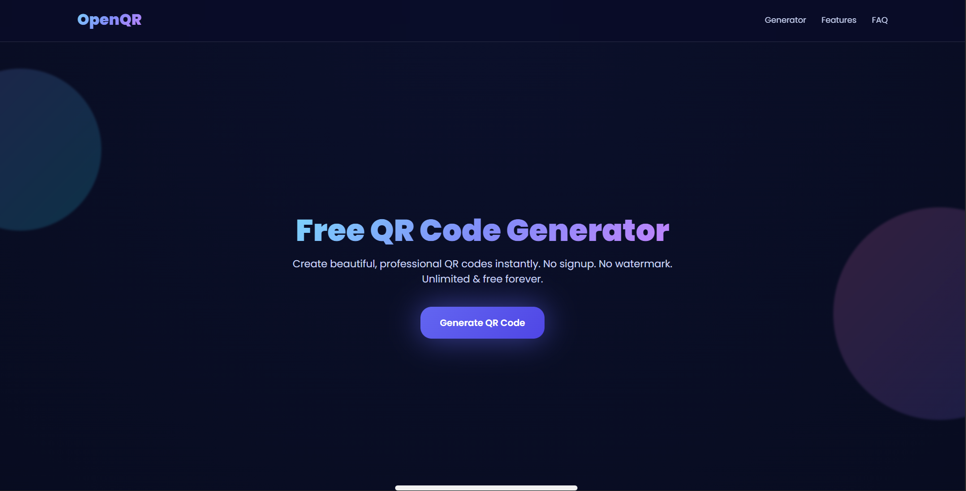 OpenQR — Free QR Code Generator gallery image