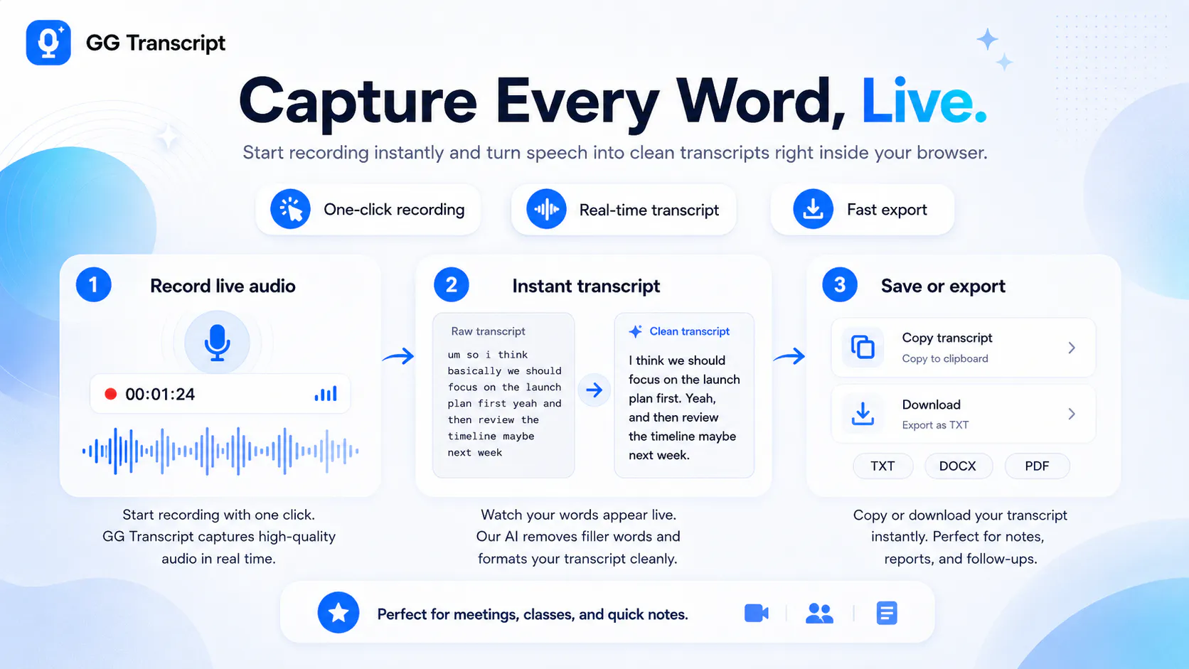 Speech to Text Transcriber GG extension gallery image