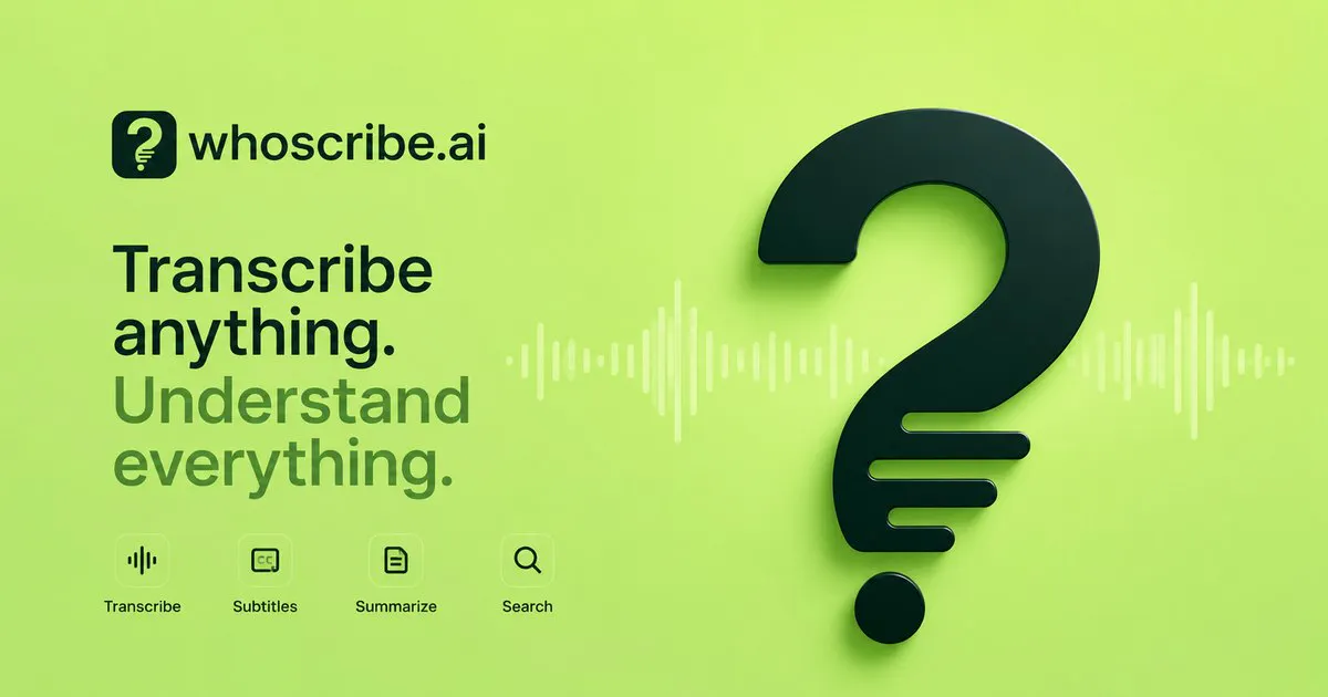 WhoScribe gallery image