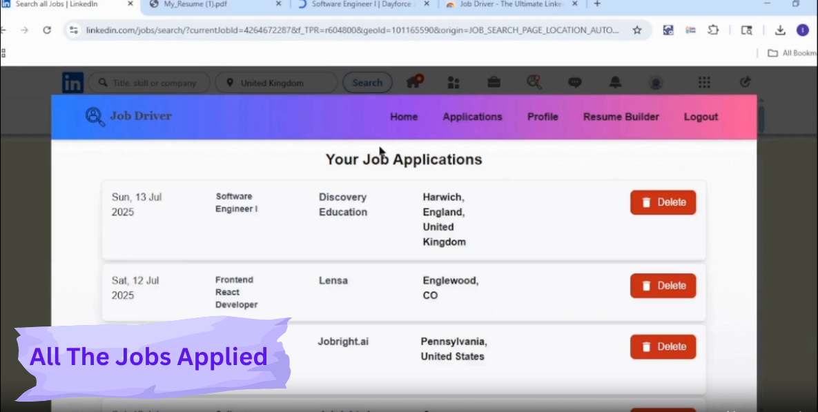 Poll option All applied applications image