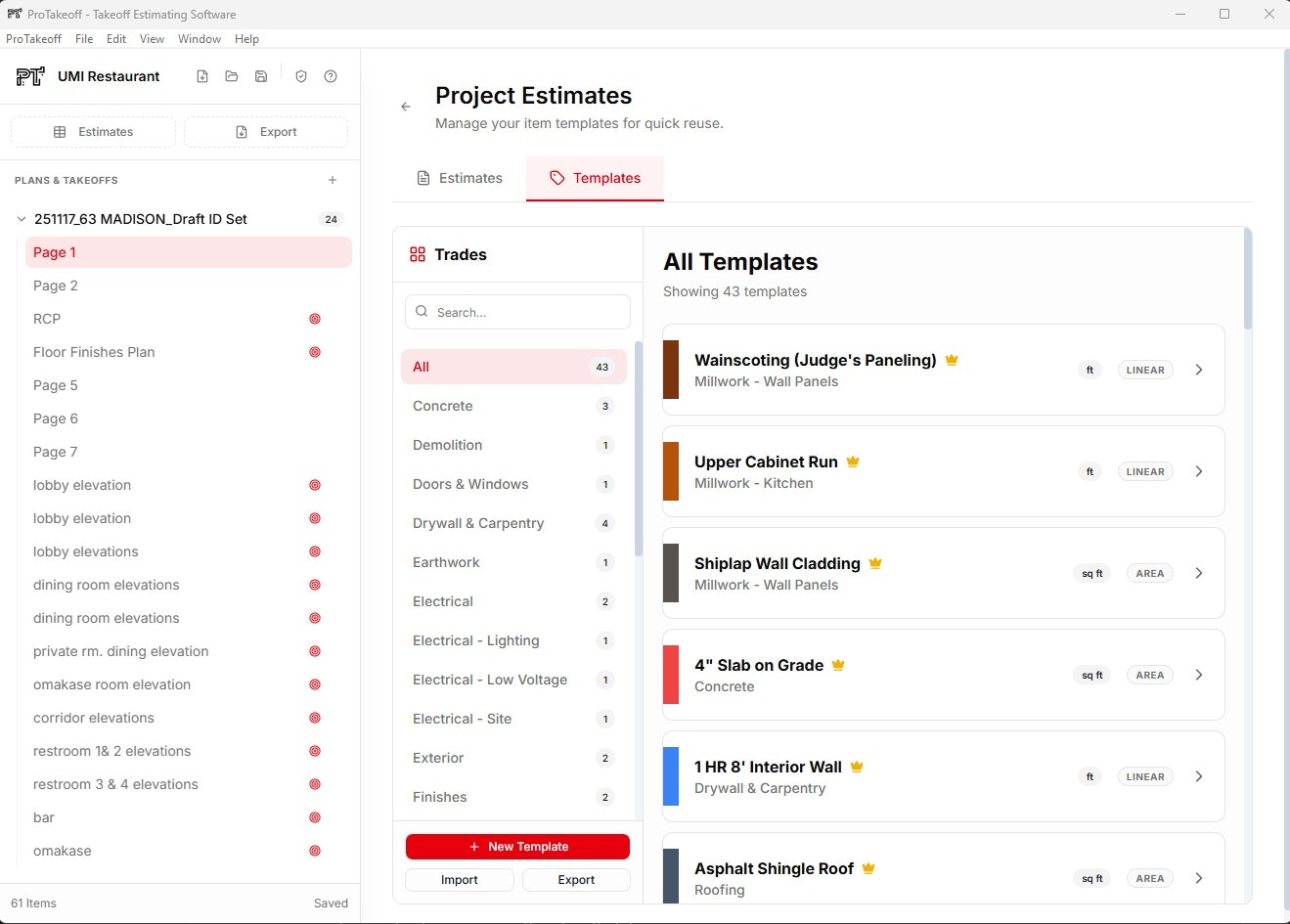 ProTakeoff - Screenshot 3 showing product features and functionality