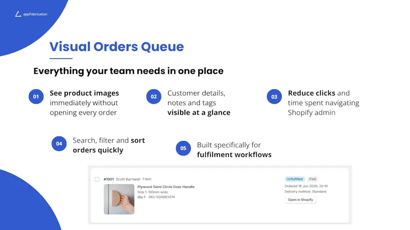 Visual Orders Queue for Shopify screenshot 2