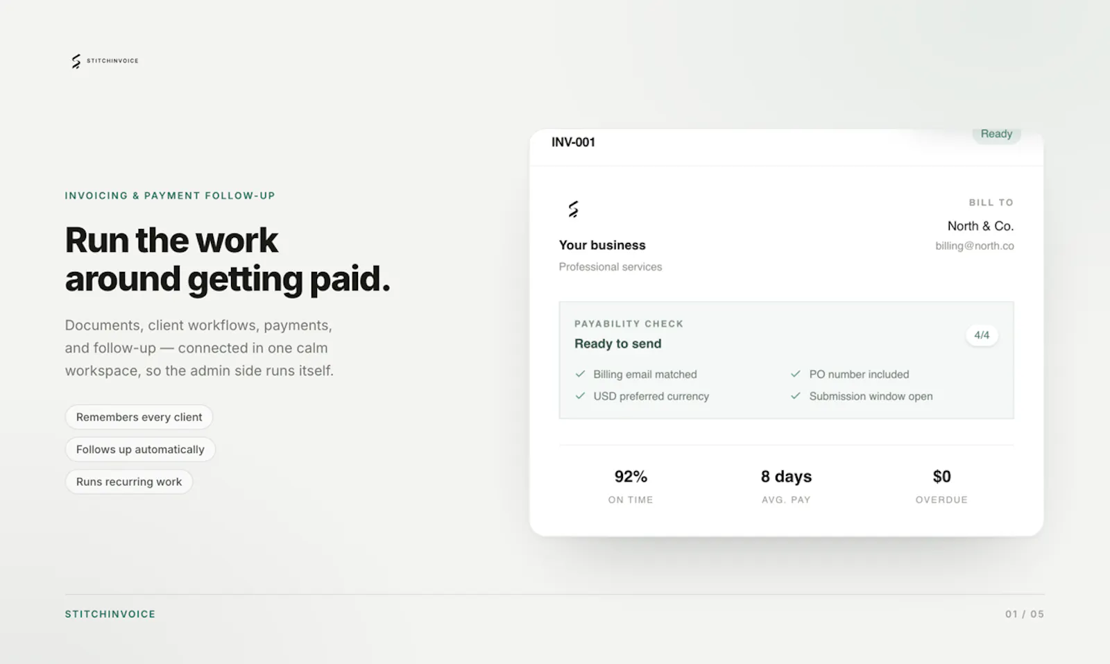 StitchInvoice screenshot 1