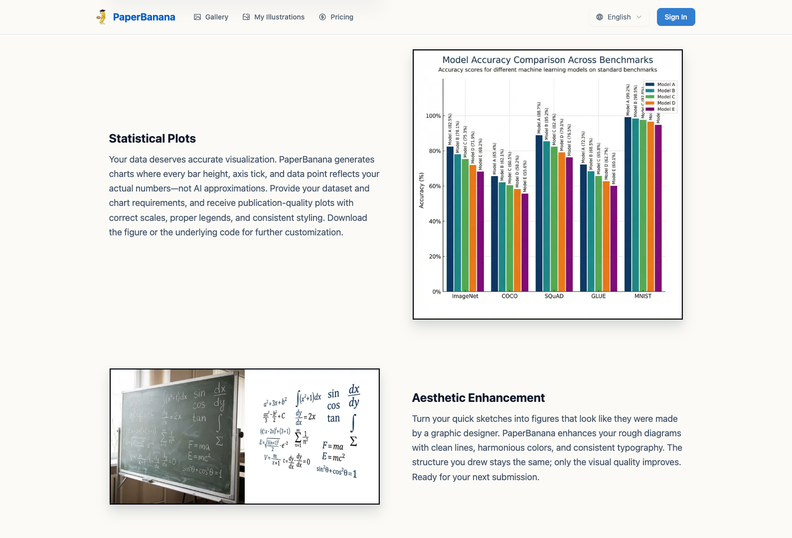 PaperBanana - Screenshot 3 showing product features and functionality